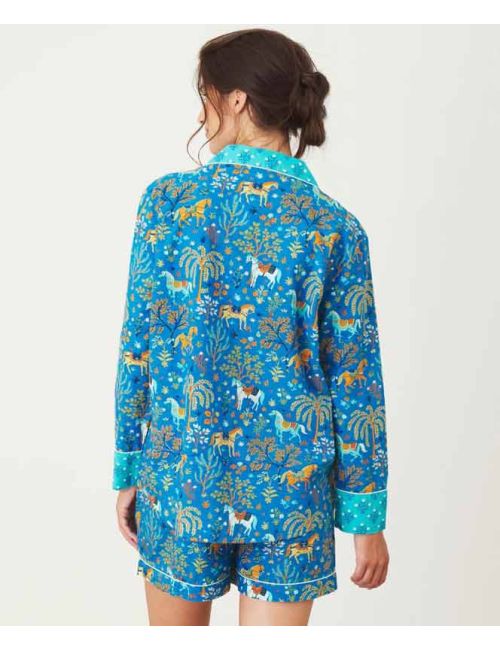 【MOODMOON】Pony Long Sleeve Pajama One Piece Show Pony Long Sleeve Pajamas