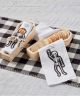 Skeleton Coffin Cracker Dish and Towel