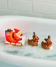 Santa And His Reinducks Bath Toy Set