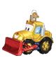 Bright-eyed Bulldozer Ornament