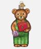 Corduroy Holding Book Ornament
