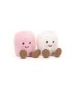 Jellycat Amuseables Pink and White Marshmallows