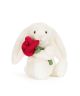 Jellycat Cream Bunny with Rose