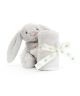 Jellycat Silver Bashful Bunny Soother