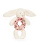 Blossom Cream Bunny 'Berry' Ring Rattle