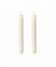 Moving Flame Ivory Tapers Set of 2 - 8.5 in.