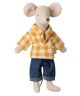 Dad Mouse wearing Yellow Checked Shirt