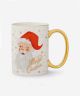 Winking Santa Holiday Mug