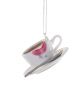 Coffee Cup with Lipstick Ornament