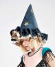 Pointed Blue Velvet Witch Hat