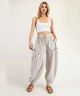 Striped Drawstring Jogger Pants
