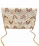 Two-tone Beaded Clutch or Shoulder Bag