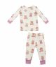 Teddy Bears Pink Bamboo Long Sleeve Loungewear