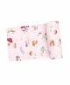 Cute Animal Campers Bamboo Swaddle