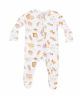 Cute Pasta Bamboo Zipper Footie