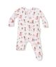 Cowgirl Dogs Ruffle Bottom 2 Way Zipper Footie