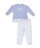 Romi Floral Waffle Bow Pullover with Ribbed Leggings