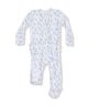 Romi Floral Ruffle 2 Way Zipper Footie