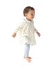 Western Sunflower Peter Pan Collar Dress and Ribbed Leggings