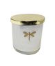 Gia Iridescent White Luxury Linen Candle