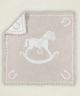 CozyChic® Scalloped Rocking Horse Receiving Blanket