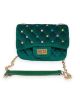 Mini Green Velvet Quilted Purse