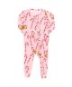 Pink Candy Cane Lane Baby Girls Bamboo Ruffle Romper