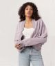 Leyenda Seamed Shrug Cardigan Violet Stone
