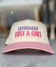 Literally Just a Girl Embroidered Vintage Hat