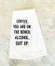 Coffee on the Bench Tea Towel