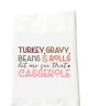 Turkey Gravy Beans Rolls Tea Towel