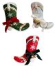 Santa's Cowboy Boot Vase