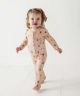 Pink Gingerbread Footie Romper