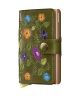 Olive Floral Stitch Miniwallet