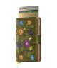 Olive Floral Stitch Miniwallet