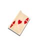 Hand-Painted Ace of Hearts Claw Hair Clip