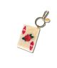 Ace of Hearts Hand-Painted Bag Charm + Keychain