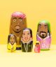 West Coast Rappers Wooden Nesting Doll Set