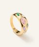 Lizzy Multi Gem Chunky Ring