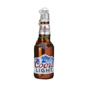 Holiday Coors Light Bottle Ornament
