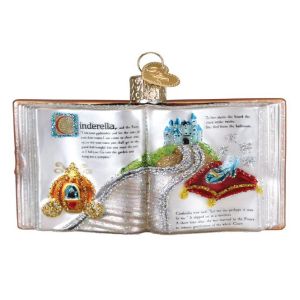 Cinderella Book Ornament