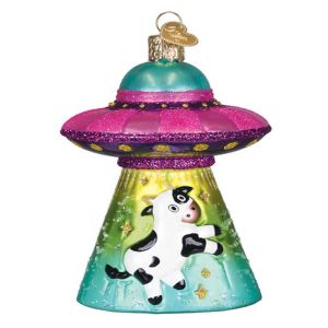 Cow Abduction Ornament