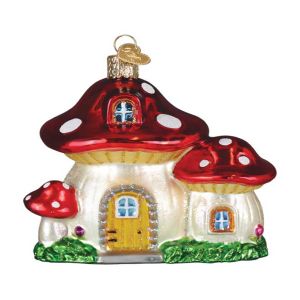 Mushroom House Ornament