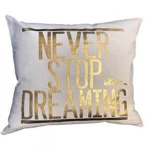 Never Stop Dreaming Pillow