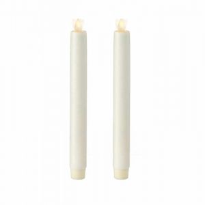 Moving Flame Ivory Tapers Set of 2 - 10.5 in.