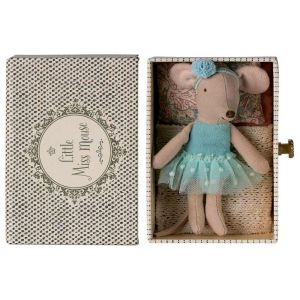 Little Sister Blue Dance Mouse in Daybed