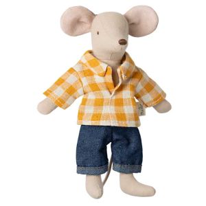 Dad Mouse wearing Yellow Checked Shirt