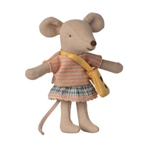Little Sister Mouse with Cheese Bag