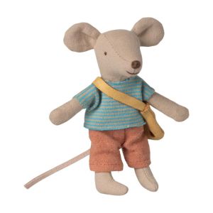 Little Brother Mouse with Cheese Bag
