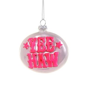 Yee Haw Pink Ornament